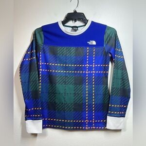 The North Face Women's Flash Dry Base Layer Plaid Waffle Shirt‎ Top Size Small